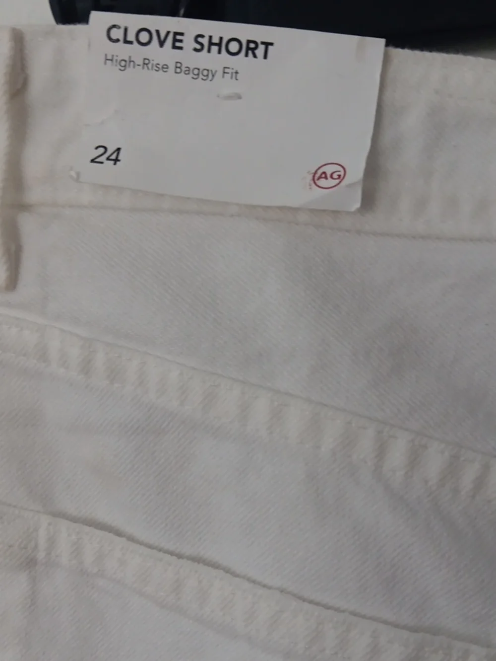 AG Adriano Goldschmied Clove High Rise Baggy Denim Shorts #3771